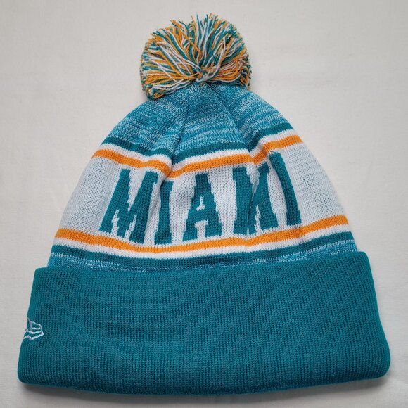 New Era Miami Dolphins Beanie 2024 NFL Sideline Sport Knit Hat NWT OSFM - Picture 2 of 6